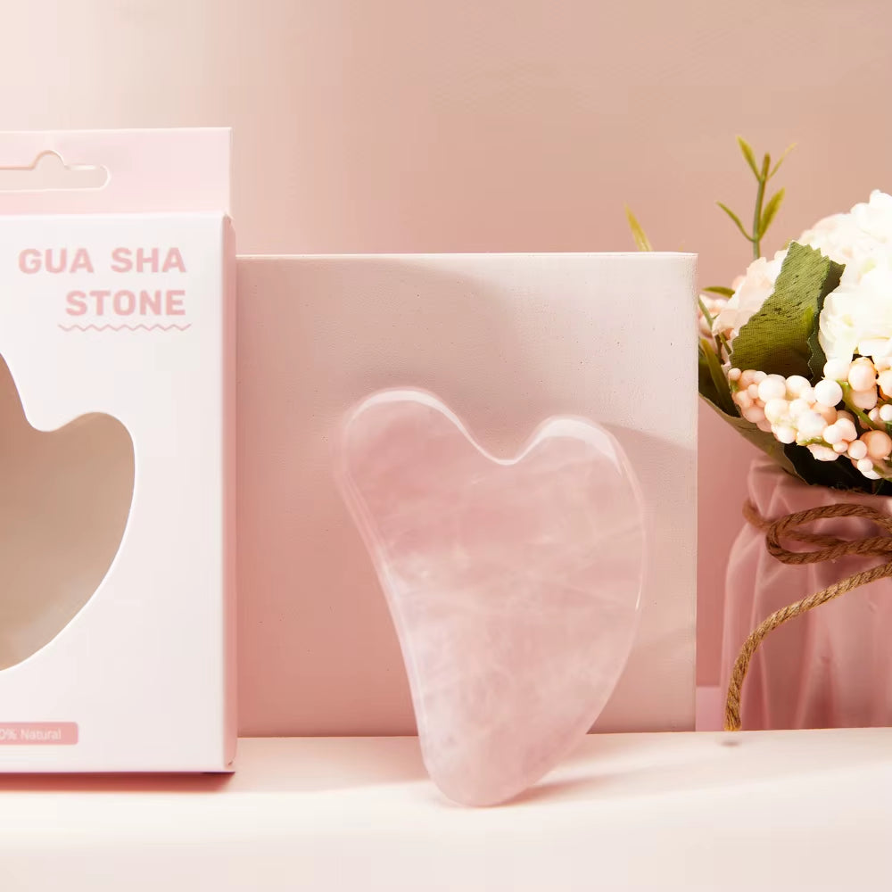 Natural Jade Stone Massage for Face Gouache Scraper Gua Sha Facial Skin Neck Thin Face Lifting anti Wrinkle Massage Tool Guasha