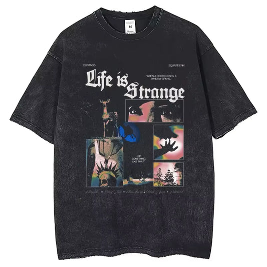 Life Is Strange Cotton T-Shirt Short Sleeve Custom Man T-Shirts Mens Tshirt Hip Hop Streetwear New Arrival Male Clothes