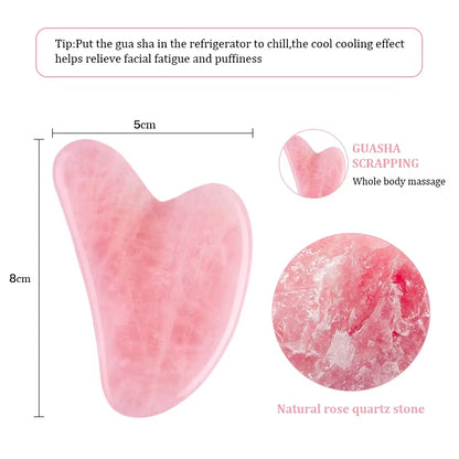 Natural Jade Stone Massage for Face Gouache Scraper Gua Sha Facial Skin Neck Thin Face Lifting anti Wrinkle Massage Tool Guasha