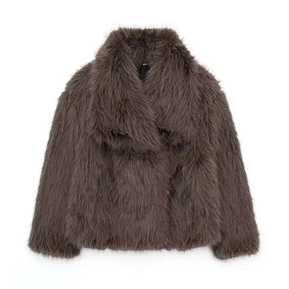 Lamb Wool Black Jacket for Women Autumn Winter 2024 New Style Faux Fur Coat High Quality Real Fur Cross-Border Trade