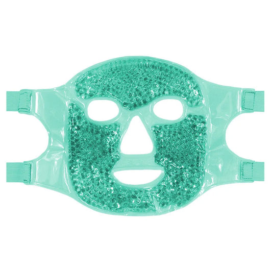 New SPA Ice Cold and Hot Heat Full Face Eye Mask Sleeping Ice Pack Reduce Face Puff Dark Circles Gel Beads Compress for Woman