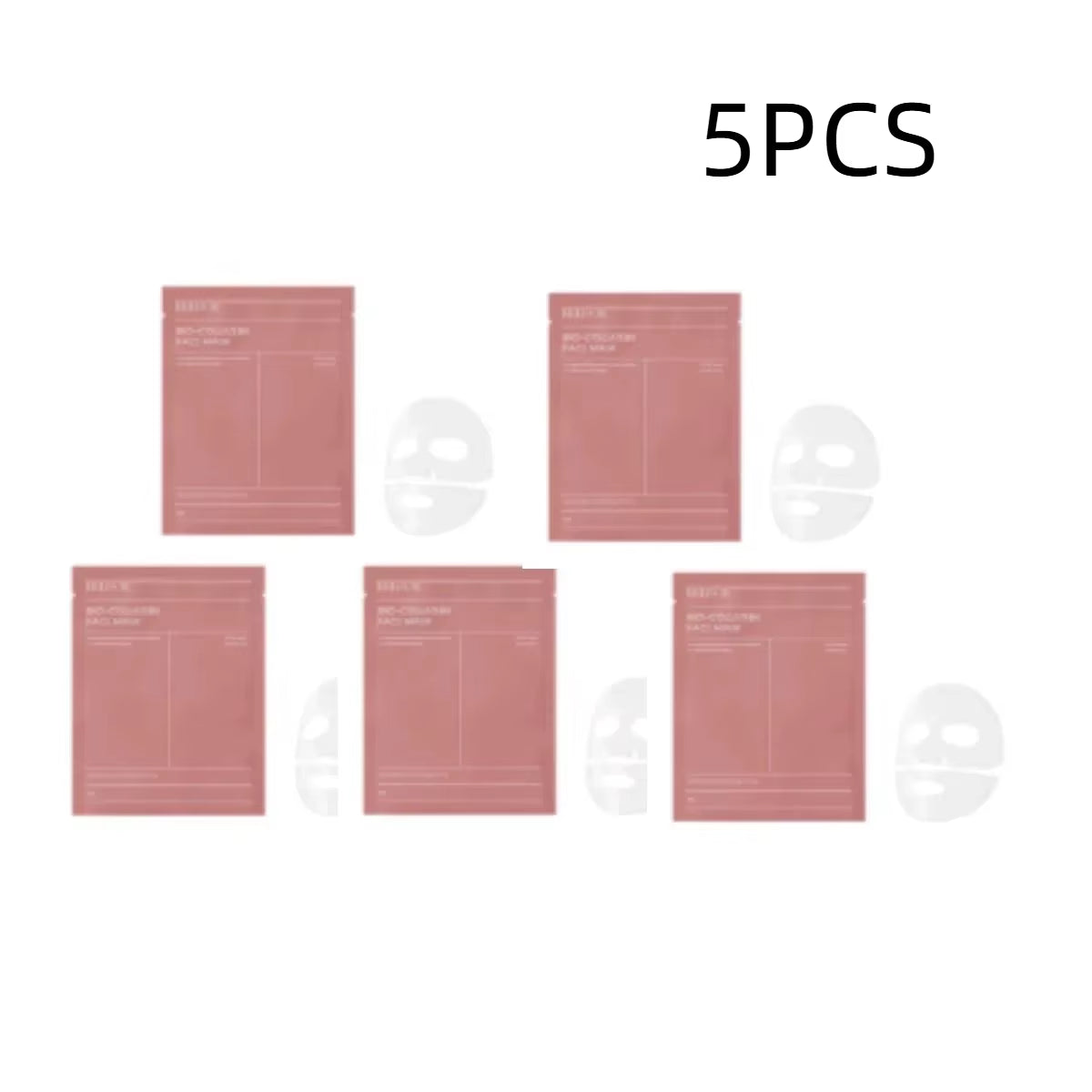 10/5/3Pcs Bio Collagen Face Mask Shrink Pores Deep Hydrating Overnight Mask Moisturizing Refreshing Brightening Face Skin Care