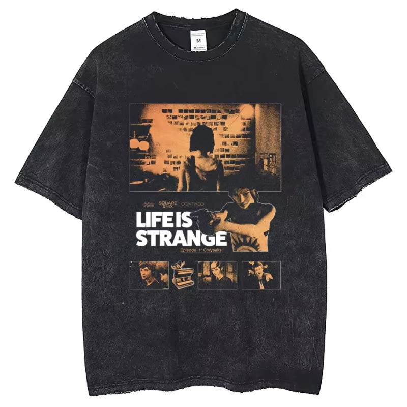 Life Is Strange Cotton T-Shirt Short Sleeve Custom Man T-Shirts Mens Tshirt Hip Hop Streetwear New Arrival Male Clothes