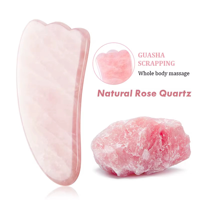 Natural Jade Stone Massage for Face Gouache Scraper Gua Sha Facial Skin Neck Thin Face Lifting anti Wrinkle Massage Tool Guasha
