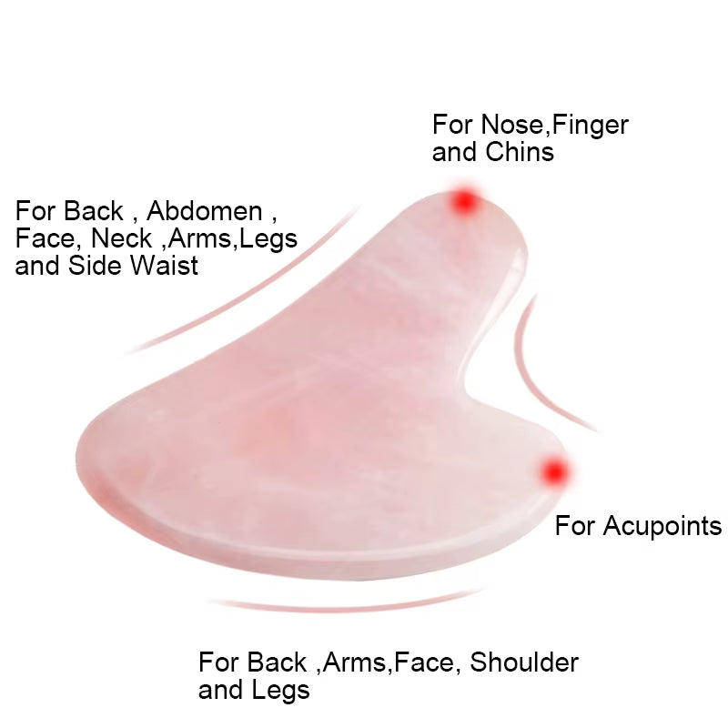Natural Jade Stone Massage for Face Gouache Scraper Gua Sha Facial Skin Neck Thin Face Lifting anti Wrinkle Massage Tool Guasha