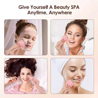 Mini Portable Micro Current Beauty Instrument Set EMS Delicate Contour Lifting Firming Facial Skin Tighten Skin Sculpting Tool