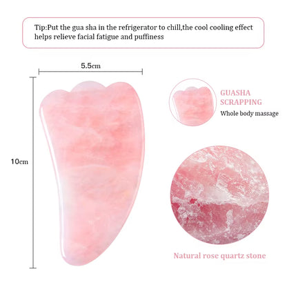 Natural Jade Stone Massage for Face Gouache Scraper Gua Sha Facial Skin Neck Thin Face Lifting anti Wrinkle Massage Tool Guasha
